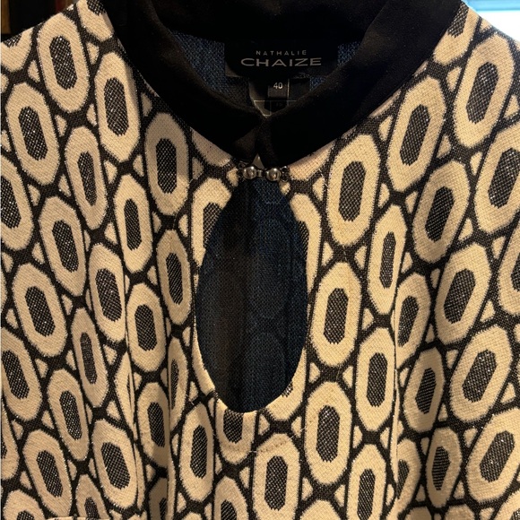 Chaize black and white print dress - Picture 3 of 10